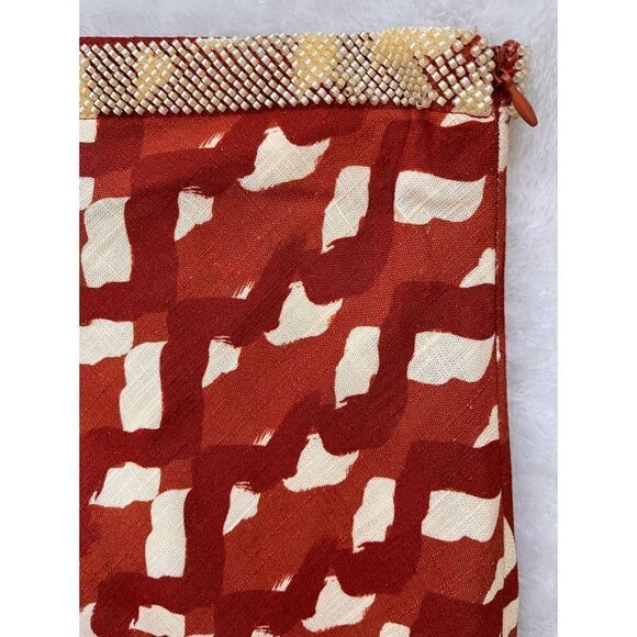 NWT Zara Printed Linen Blend Beaded Waistband High Waisted Maxi Skirt, Size XS - Picture 12 of 15